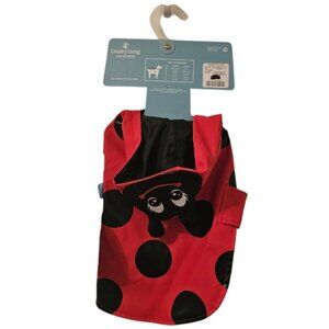 Red and Black Country Living Life With Pets Dog Ladybug Raincoat